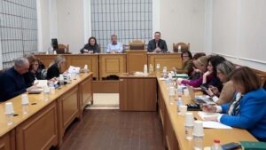 Σύσκεψη στην Περιφέρεια Κρήτης για τα έργα ΕΣΠΑ στον τομέα του Πολιτισμού παρουσία της Υπουργού Πολιτισμού